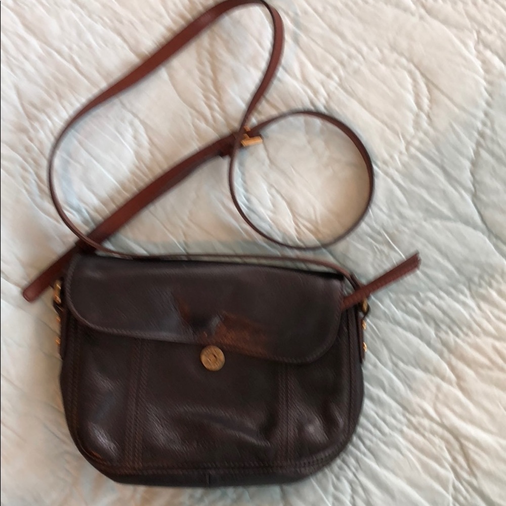 Fossil black leather purse